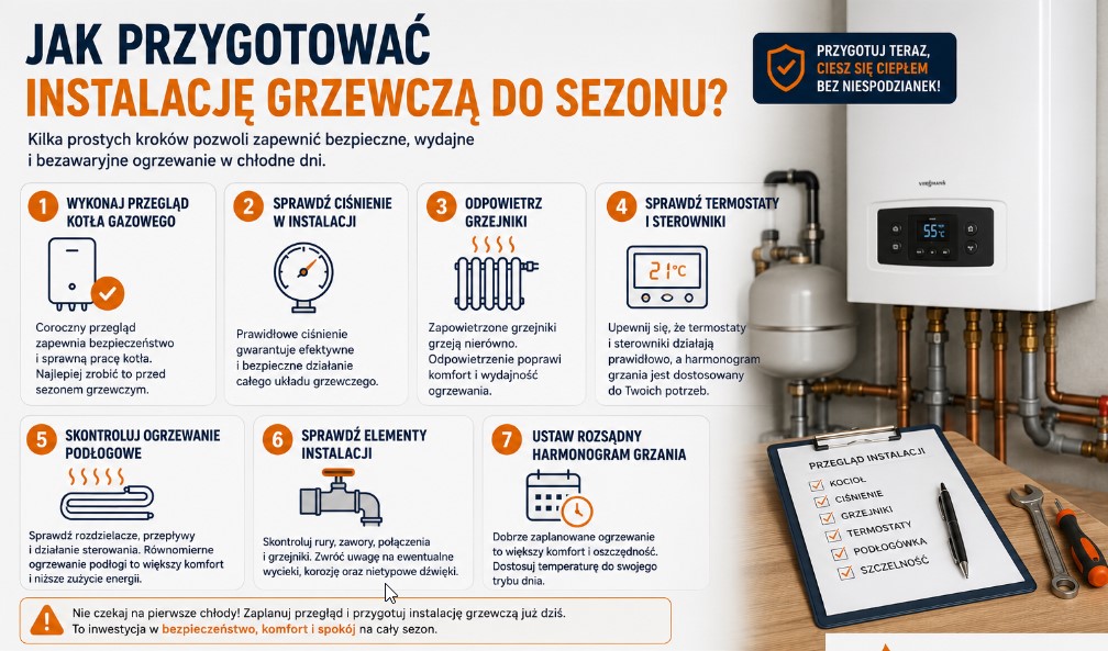 Jak przygotować instalację grzewczą do sezonu?