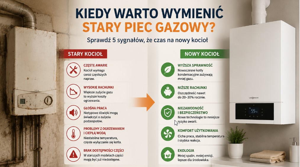 Kiedy warto wymienić stary piec gazowy?